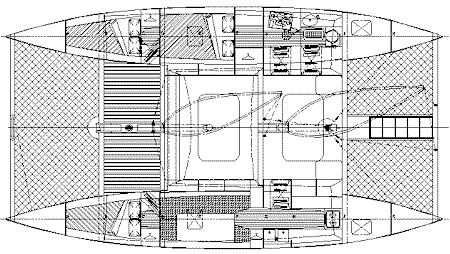 Threefold 6 Plywood trimaran boat plans