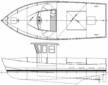 Threefold 6 plywood trimaran boat plans