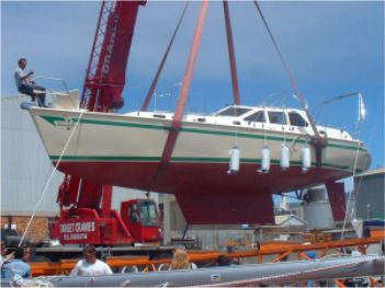 Dix 38 Pilot radius chine steel under construction at RGC Steel Boatbuilders in Wales