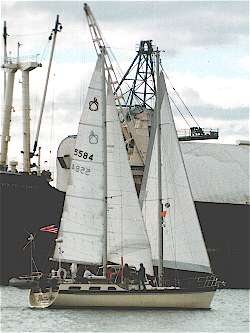 Little Creek 47 "Flutterby" on Baltimore Harbor