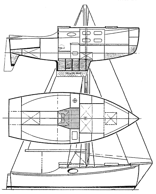 Piepowder 16 boat plans for a minimum sailing cruiser