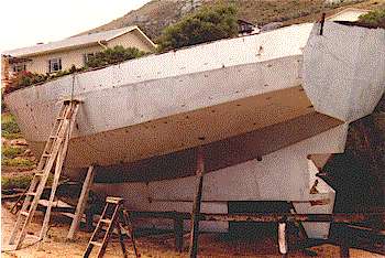 "Salty Dog II" under construction in Cape Town, South Africa