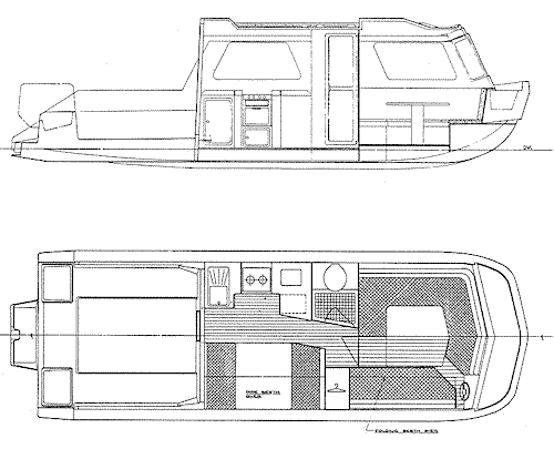 Threefold 6 Plywood trimaran boat plans